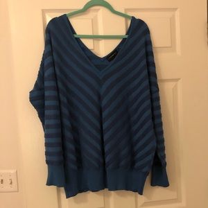 Lane Bryant V-neck Sweater Blue 22/24